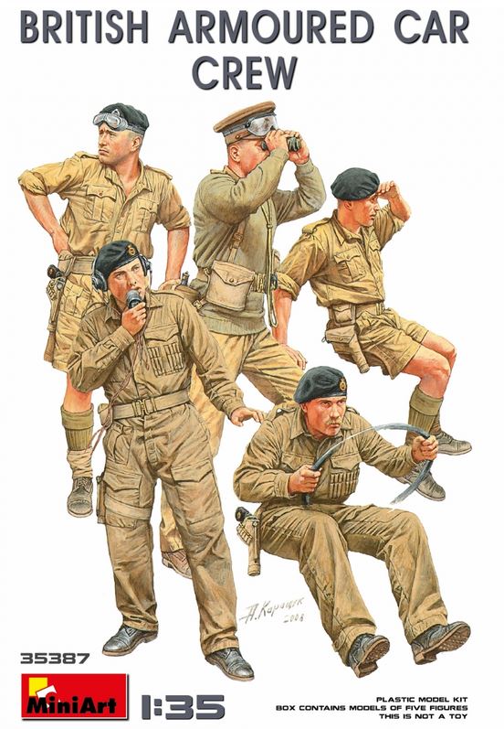 1:35 Figuren Britische Panzerbesatzung