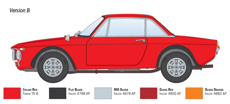 1:24 Lancia Fulvia Coupè 1.6HF, Fanalone
