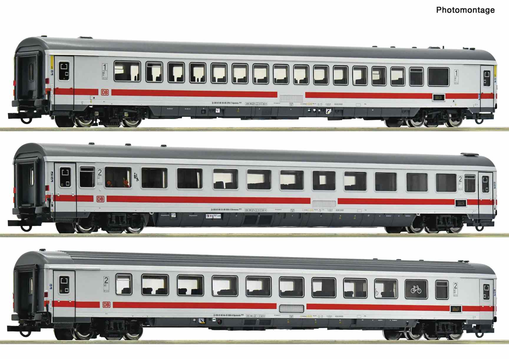 3er Set Personenwagen IC DB AG #1, Ep.VI