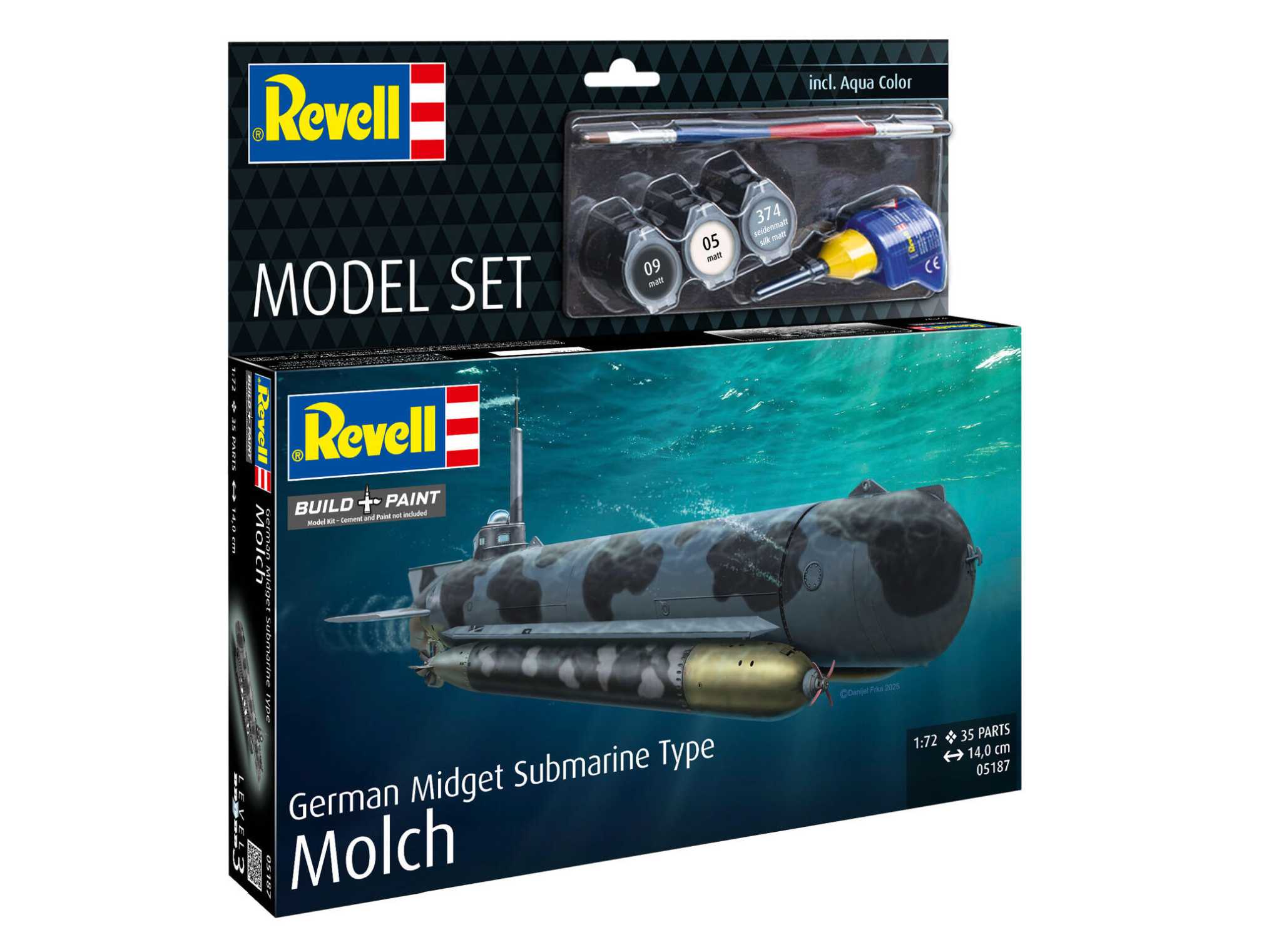1:72-Model Set German Midget Submarine