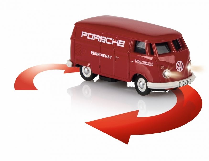 1:87-VW T1 Bus Kastenw. Porsche 2.4G RTR