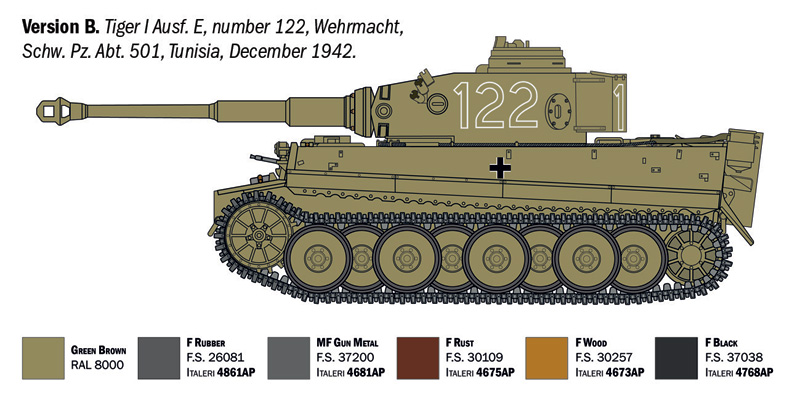 1:35 Pz. Kpfw VI Tiger I Ausf. H (tp)
