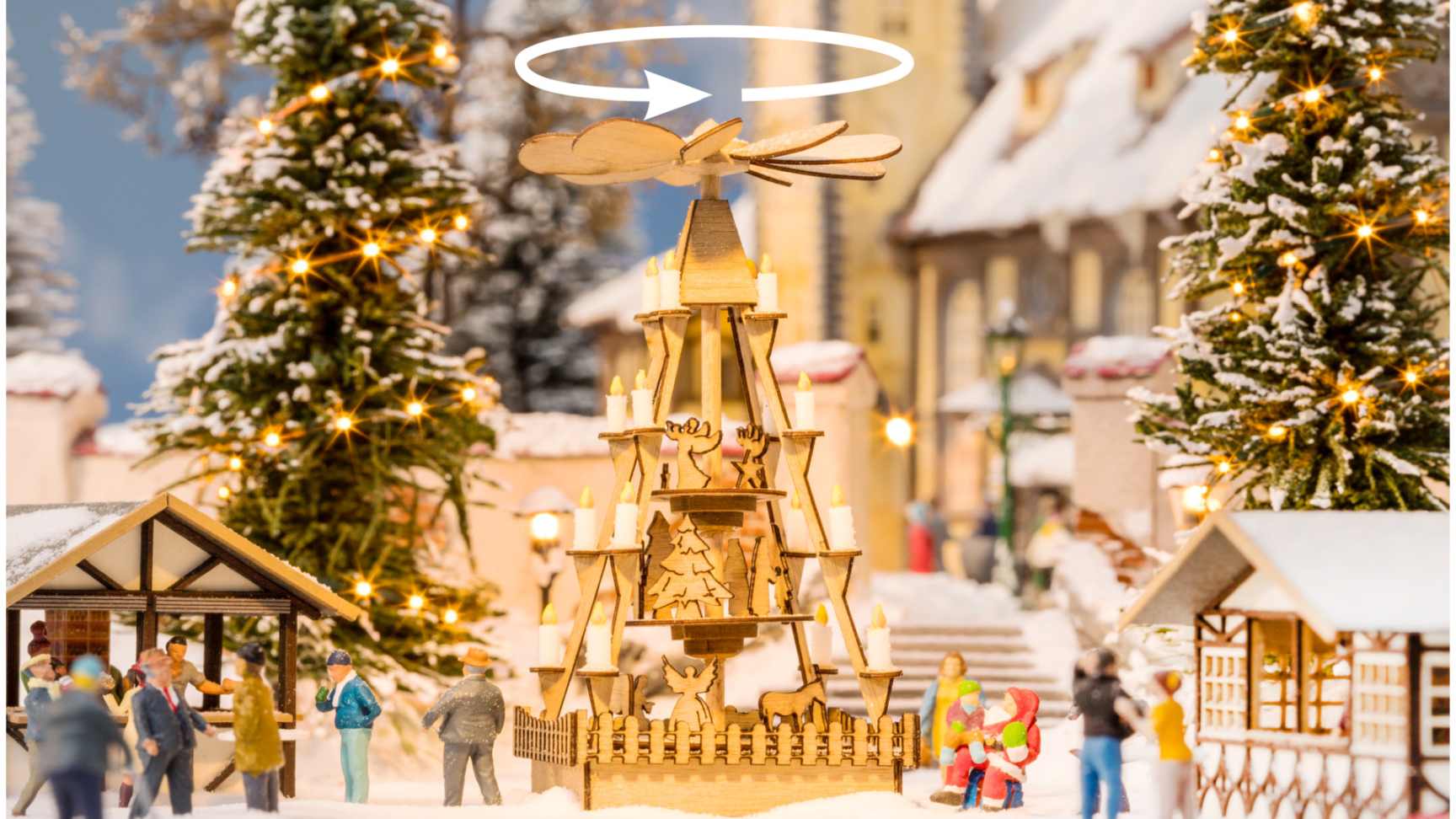 micro-motion Weihnachtsmarkt-Pyramide