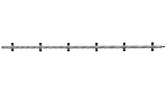 Flexible Zahnstange f. PROFI-Gleis,200mm