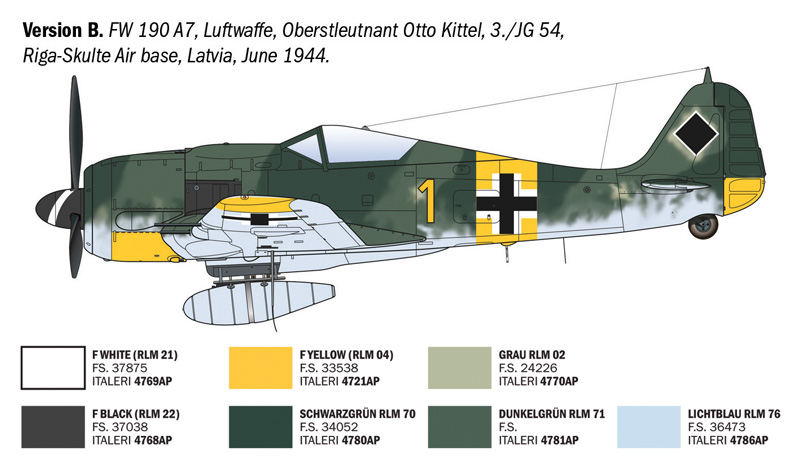 1:72 Focke-Wulf FW 190 A-7/A8 ACES