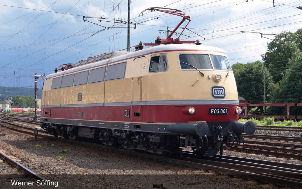 E-Lok E 03 001 in beige/rot, DB, Ep.III