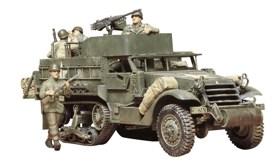 1:35 US M3A2 Halbkette mit Besatzung