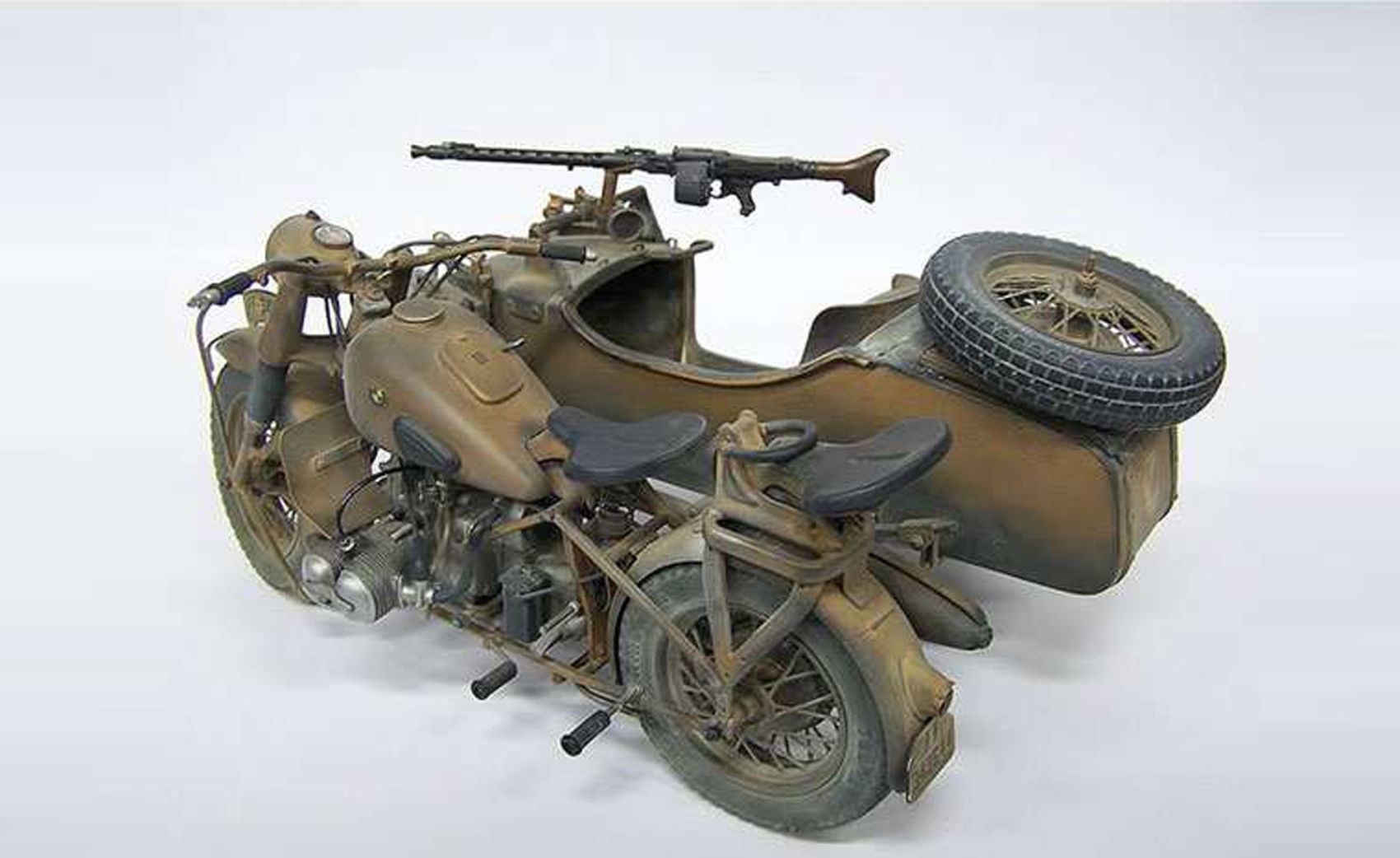 1:9 BMW R75 German Milit.Motor.w/Sidecar