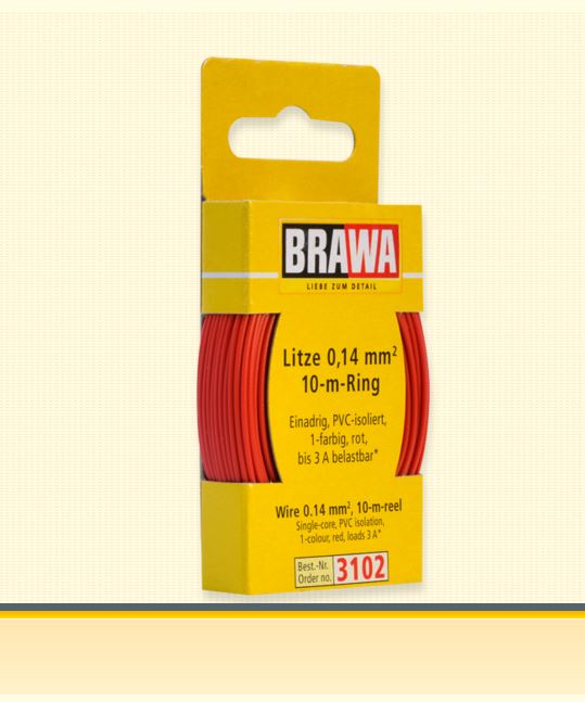 Litze 0,14 mm², 10 m Ring, rot