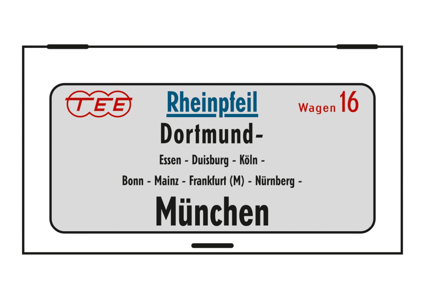 Rheinpfeil-Wagenset DB