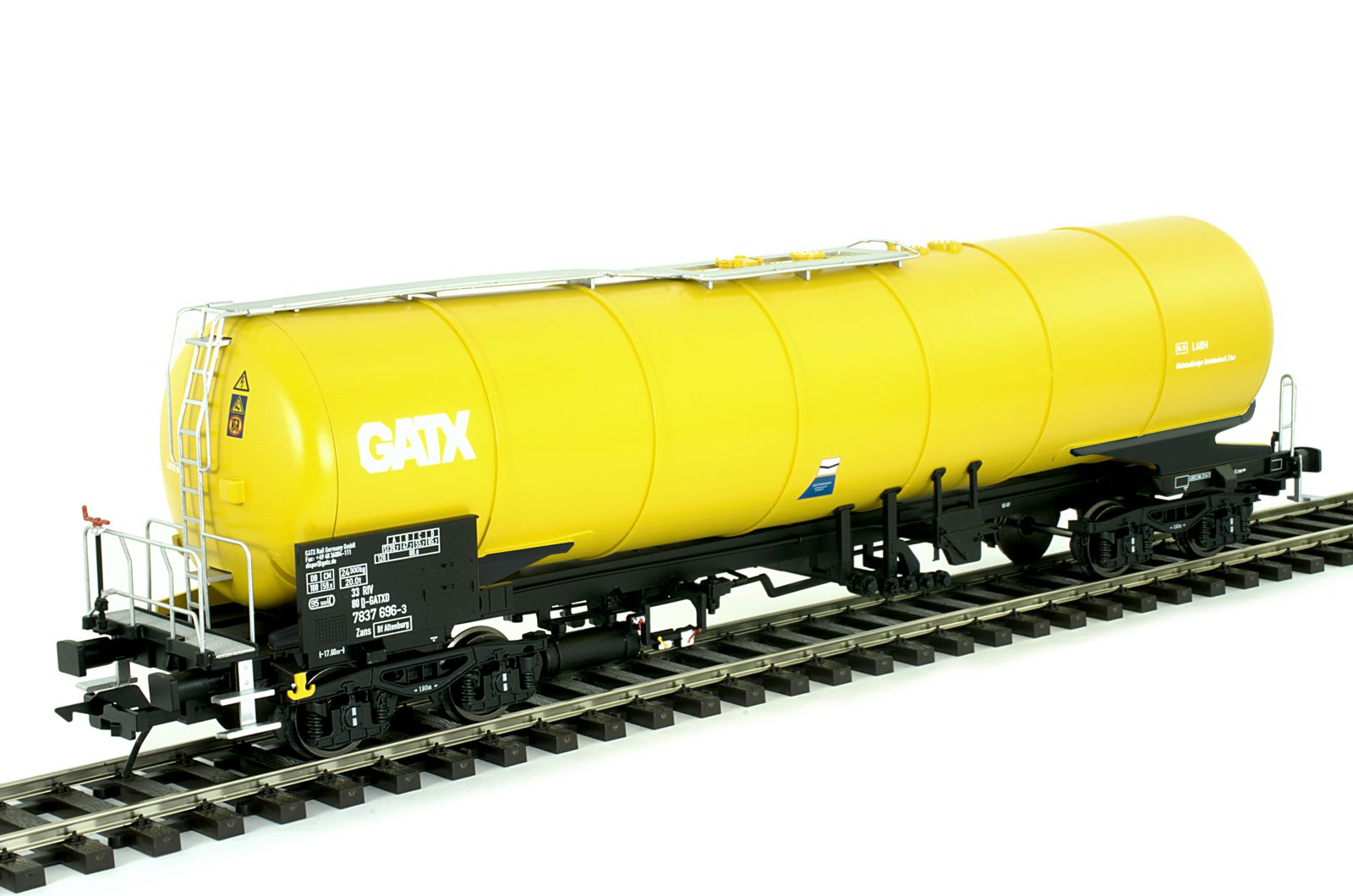 0-Kesselwagen Zans, GATX, gelb