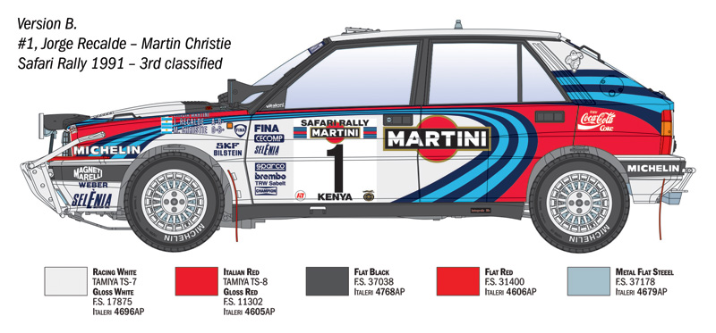 1:12 Lancia Delta Integrale 1, HF Safari